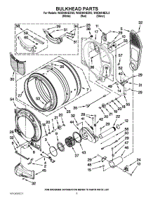 03 - Bulkhead Parts parts for Whirlpool Dryer WGD94HEXW2 / from AppliancePartsPros.com