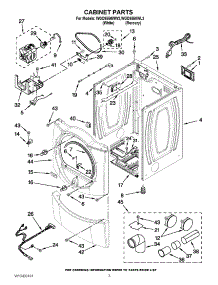 02 - Cabinet Parts parts for Whirlpool Dryer WGD9550WL3 / from AppliancePartsPros.com