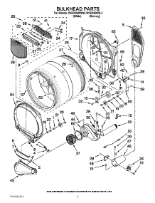 03 - Bulkhead Parts parts for Whirlpool Dryer WGD9550WL3 / from AppliancePartsPros.com
