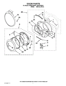 04 - Door Parts parts for Whirlpool Dryer WED9750WL1 / from AppliancePartsPros.com