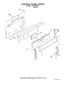 03 - Control Panel Parts parts for Whirlpool Range YWFI910H0AS0 / from AppliancePartsPros.com