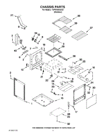 04 - Chassis Parts parts for Whirlpool Range YWFI910H0AS0 / from AppliancePartsPros.com