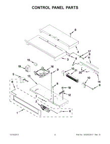 02 - Control Panel Parts parts for Kitchenaid Oven KEBS279BSS00 / from AppliancePartsPros.com