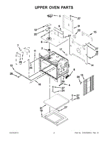 02 - Upper Oven Parts parts for Kitchenaid Oven KEBS209BSP00 / from AppliancePartsPros.com