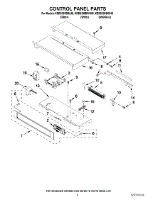 06 - Control Panel Parts parts for Kitchenaid Oven KEBS209BSS00 / from AppliancePartsPros.com