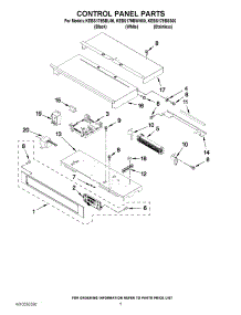 04 - Control Panel Parts parts for Kitchenaid Oven KEBS179BSS00 / from AppliancePartsPros.com
