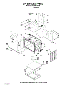 02 - Upper Oven Parts parts for Kitchenaid Oven KEBS207BSS00 / from AppliancePartsPros.com