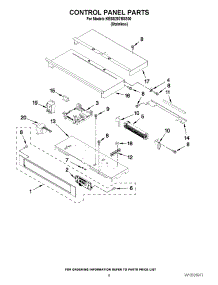06 - Control Panel Parts parts for Kitchenaid Oven KEBS207BSS00 / from AppliancePartsPros.com