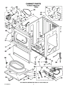 02 - Cabinet Parts parts for Whirlpool Dryer CGM2751TQ3 / from AppliancePartsPros.com