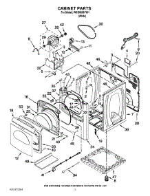 02 - Cabinet Parts parts for Whirlpool Dryer WGD8600YW1 / from AppliancePartsPros.com