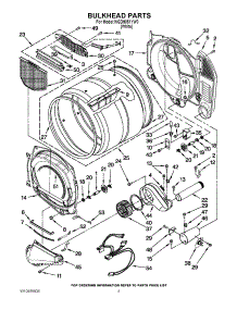 03 - Bulkhead Parts parts for Whirlpool Dryer WGD9051YW0 / from AppliancePartsPros.com