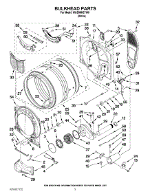03 - Bulkhead Parts parts for Whirlpool Dryer WGD96HEYW0 / from AppliancePartsPros.com