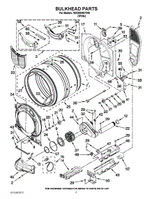03 - Bulkhead Parts parts for Whirlpool Dryer WED96HEYW0 / from AppliancePartsPros.com