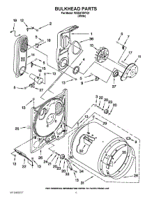 03 - Bulkhead Parts parts for Whirlpool Dryer WGD4700YQ1 / from AppliancePartsPros.com