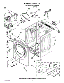 02 - Cabinet Parts parts for Whirlpool Dryer BSG17B6ANA0 / from AppliancePartsPros.com