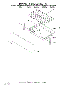 04 - Drawer & Broiler Parts parts for Whirlpool Range WFE540H0AE0 / from AppliancePartsPros.com