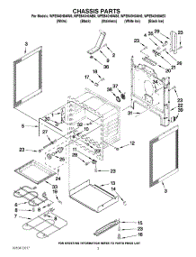 03 - Chassis Parts parts for Whirlpool Range WFE540H0AW0 / from AppliancePartsPros.com