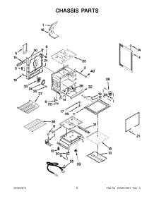 03 - Chassis Parts parts for Whirlpool Range WFG710H0AH0 / from AppliancePartsPros.com