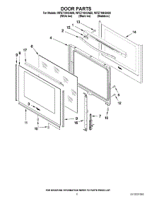 05 - Door Parts parts for Whirlpool Range WFE710H0AS0 / from AppliancePartsPros.com