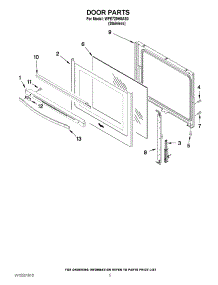 04 - Door Parts parts for Whirlpool Range WFE720H0AS0 / from AppliancePartsPros.com