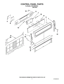 02 - Control Panel Parts parts for Whirlpool Range WFG720H0AS0 / from AppliancePartsPros.com