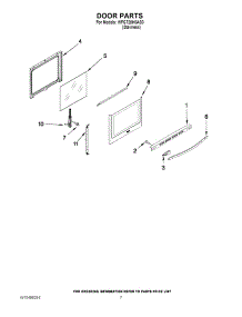 05 - Door Parts parts for Whirlpool Range WFG720H0AS0 / from AppliancePartsPros.com