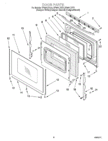 05 - Door, Optional parts for Whirlpool Range RF387LXHZ1 / from AppliancePartsPros.com
