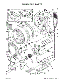 03 - Bulkhead Parts parts for Whirlpool Dryer WED86HEBW0 / from AppliancePartsPros.com