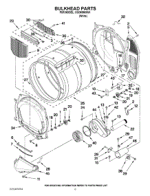 03 - Bulkhead Parts parts for Whirlpool Dryer CGD8990XW1 / from AppliancePartsPros.com