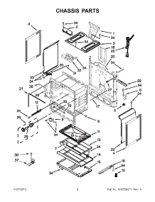 04 - Chassis Parts parts for Whirlpool Range WFG520S0AW1 / from AppliancePartsPros.com