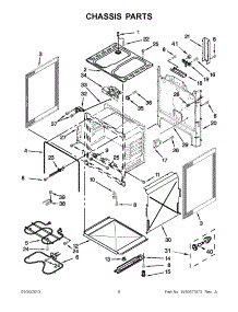 03 - Chassis Parts parts for Whirlpool Range YWFC310S0BB0 / from AppliancePartsPros.com
