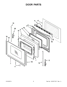 04 - Door Parts parts for Whirlpool Range YWFC310S0BB0 / from AppliancePartsPros.com