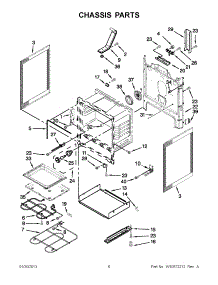 03 - Chassis Parts parts for Whirlpool Range YWFE540H0BW0 / from AppliancePartsPros.com