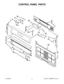 02 - Control Panel Parts parts for Whirlpool Range WFG524SLAB1 / from AppliancePartsPros.com