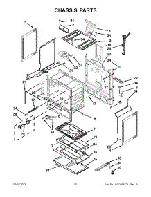 05 - Chassis Parts parts for Whirlpool Range WFG524SLAB1 / from AppliancePartsPros.com