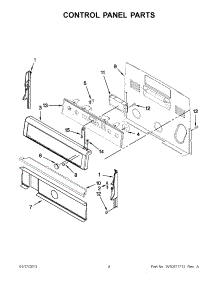 02 - Control Panel Parts parts for Whirlpool Range YWFE710H0BW0 / from AppliancePartsPros.com