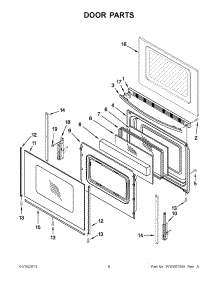 04 - Door Parts parts for Whirlpool Range WFG510S0AS1 / from AppliancePartsPros.com
