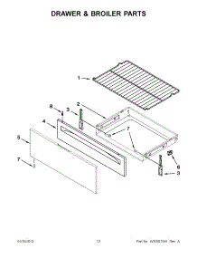06 - Drawer & Broiler Parts parts for Whirlpool Range WFG510S0AS1 / from AppliancePartsPros.com