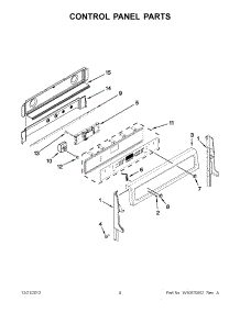 02 - Control Panel Parts parts for Whirlpool Range GGE390LXS04 / from AppliancePartsPros.com
