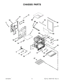 04 - Chassis Parts parts for Whirlpool Range GGG388LXQ05 / from AppliancePartsPros.com