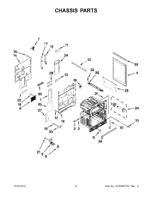 03 - Chassis Parts parts for Whirlpool Range GGE388LXB04 / from AppliancePartsPros.com