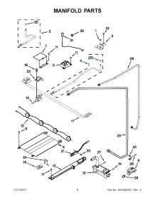 03 - Manifold Parts parts for Whirlpool Range WFG114SWQ1 / from AppliancePartsPros.com