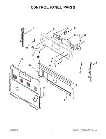 02 - Control Panel Parts parts for Whirlpool Range WFC150MLAW0 / from AppliancePartsPros.com