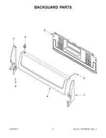 02 - Backguard Parts parts for Whirlpool Range WFG111SVQ1 / from AppliancePartsPros.com