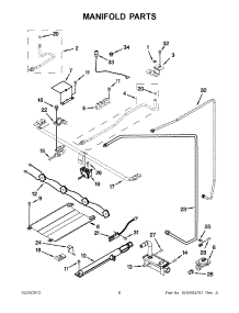03 - Manifold Parts parts for Whirlpool Range WFG111SVQ1 / from AppliancePartsPros.com