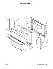 06 - Door Parts parts for Whirlpool Range WFG111SVQ1 / from AppliancePartsPros.com