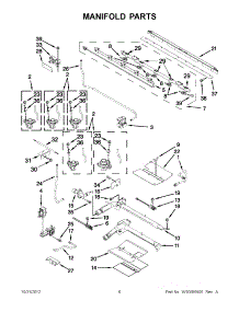 03 - Manifold Parts parts for Whirlpool Range GGG390LXS04 / from AppliancePartsPros.com