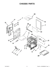 04 - Chassis Parts parts for Whirlpool Range GGG390LXQ04 / from AppliancePartsPros.com