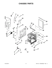 03 - Chassis Parts parts for Whirlpool Range GGE388LXQ03 / from AppliancePartsPros.com