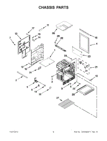 04 - Chassis Parts parts for Whirlpool Range GGG388LXS04 / from AppliancePartsPros.com